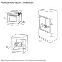 BELLING BI603MFBLK MULI-FUNCTION Electric Fan Oven