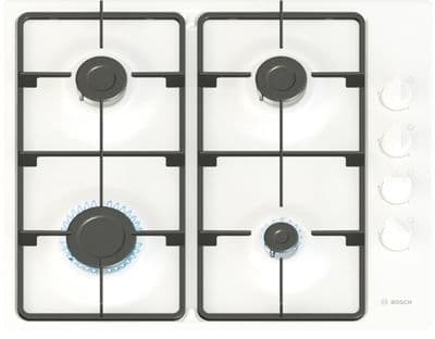 BOSCH PBP6B2K60 White Gas Hob