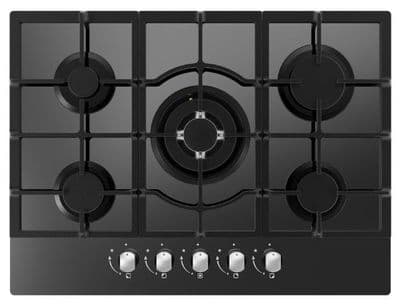 CATA UBGOG701BK Black 70cm Glass Gas Hob