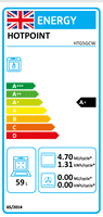 HOTPOINT HTG5GCWL GAS COOKER
