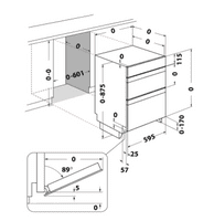 INDESIT DUI10DIX Built Under Double Oven