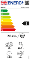 Indesit IN2IE10CS80UK Slimline Integrated Dishwasher