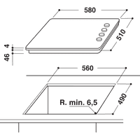 Indesit RI860C Ceramic Electric Built In Hob