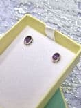 Amethyst Stud Earrings