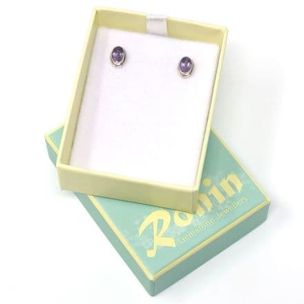 Amethyst Stud Earrings