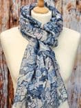 Blue Butterflies Scarf