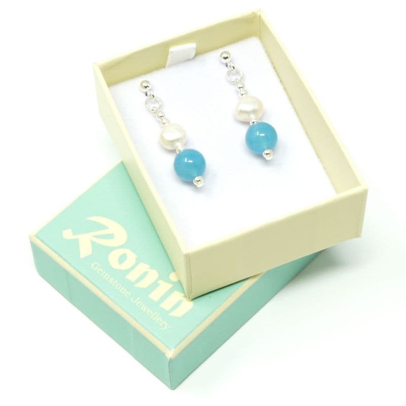 Pagoda E3 Earrings (with freshwater pearls)