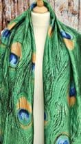 Peacock Feathers Scarf