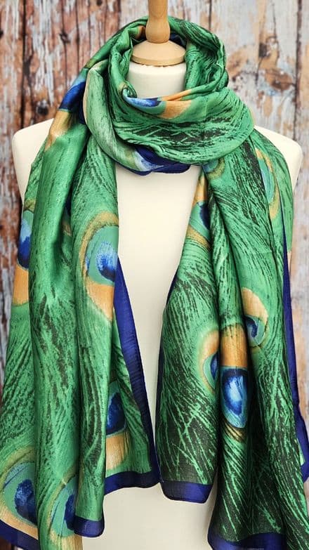 Peacock Feathers Scarf