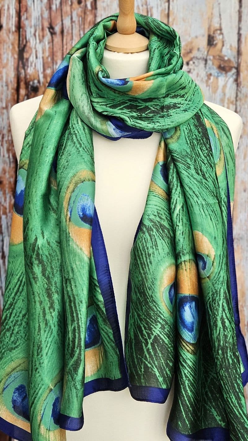 Peacock Feathers Scarf