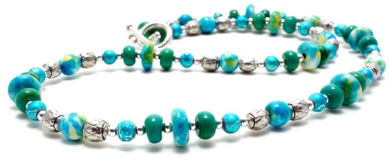 Swimming Pool 3 Necklace 17.5
