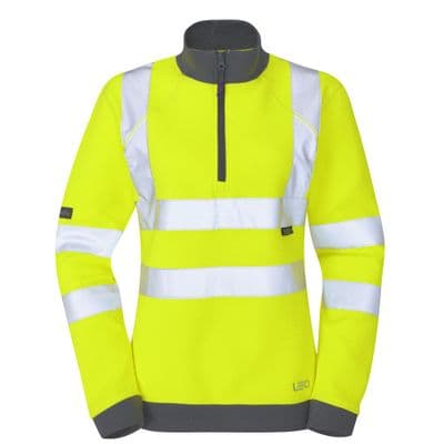 LEO Elberry EcoViz Women's 1/4 Zip Sweatshirt