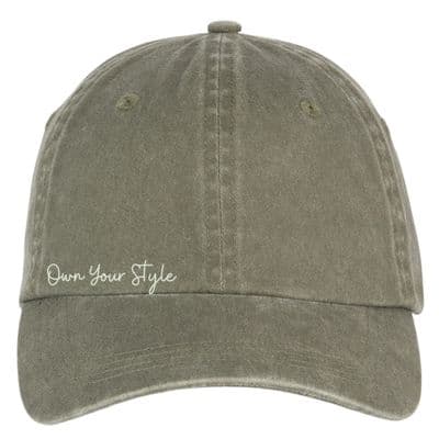NATIVE SPIRIT faded cap - C/W own your style inspo Green/Stone logo