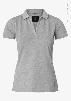 NIMBUS Womens Harvard V-Neck Stretch Deluxe Polo