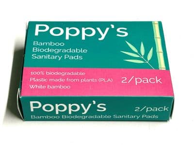 Poppys Bamboo Biodegradable Sanitary Pads