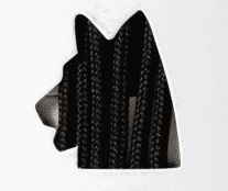 STEEL BLUE Nylon Laces -Black