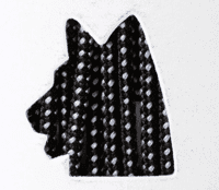 STEEL BLUE Nylon Laces - Black/White