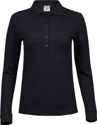 TEE JAYS Ladies Luxury Stretch Long Sleeve Polo Shirt
