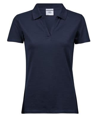 TEE JAYS Women’s Luxury Stretch V-Neck Polo