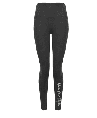 TOMBO Core Pocket Leggings - Work Boutique Green/Stone logo on Left Leg