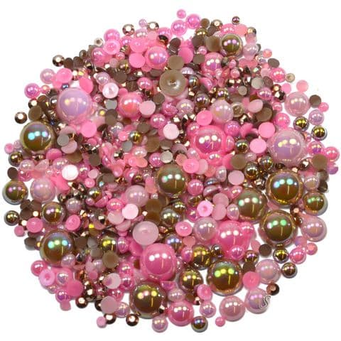 'STRAWBERRY COCOA' Theme Rhinestone and Pearl Embellishment Pack