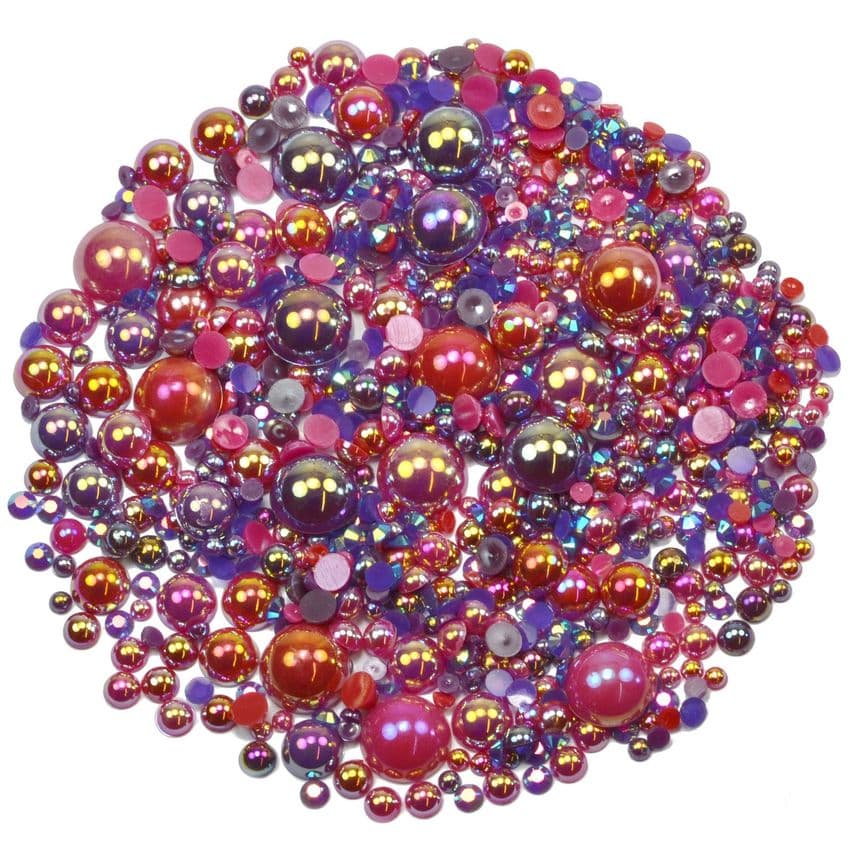 'WILD BERRIES' Theme Rhinestone and Pearl Embellishment Pack
