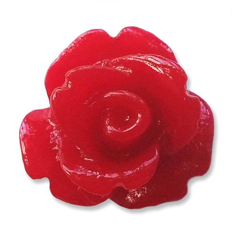 10mm Redcurrant Resin Rose Buds