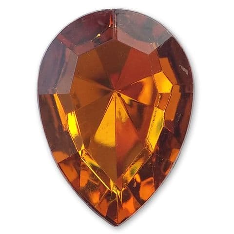 13mm x 18mm TOPAZ Teardrop Shape Acrylic Embellishment Gems