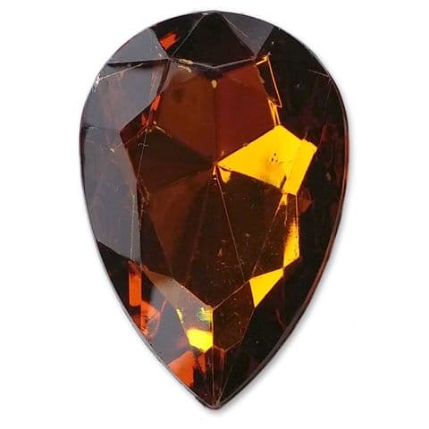 20mm x 30mm TOPAZ 5pcs Teardrop Shape Acrylic Embellishment Gems