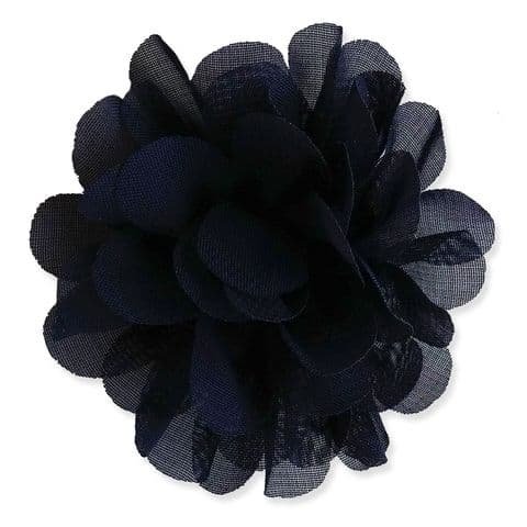 5cm Small Rose NAVY BLUE Fabric Flower Applique