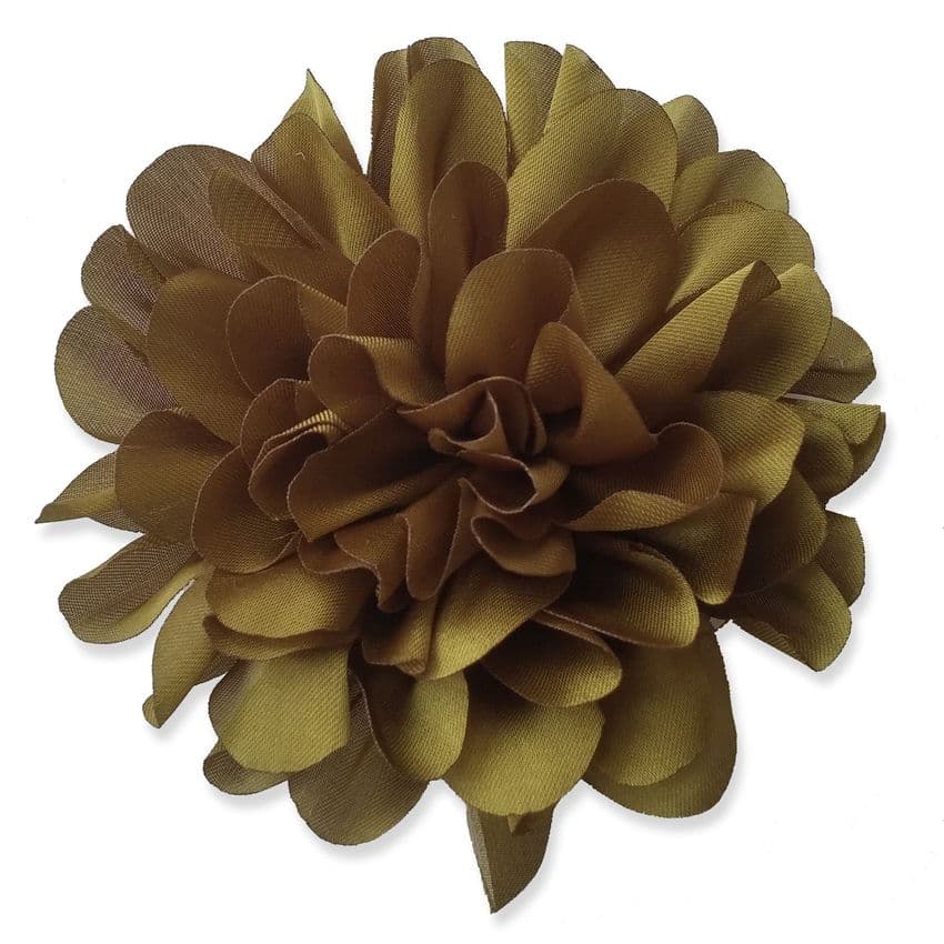 9cm Silky Bloom SAGE GREEN Fabric Flower Applique