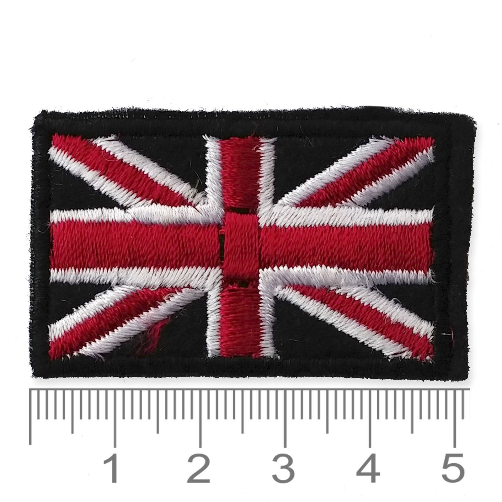 Union Jack Poppy Flag Black Iron On Sew On Embroidered Patch - Foto 8
