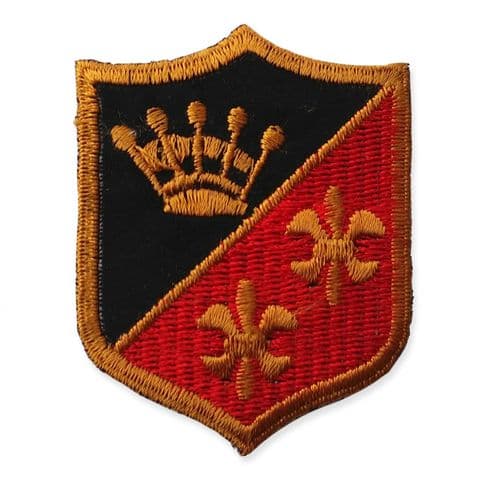 COAT OF ARMS MOTIF IRON ON EMBROIDERED PATCH APPLIQUE
