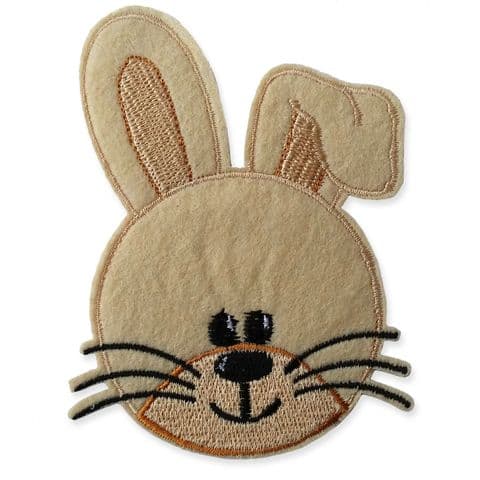 FlOPSY BUNNY MOTIF IRON ON EMBROIDERED PATCH APPLIQUE