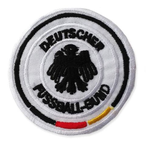 GERMAN FOOTBALL MOTIF IRON ON EMBROIDERED PATCH APPLIQUE