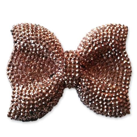Jumbo BRONZE Sparkling Kawaii Bow Flatback Cabochon