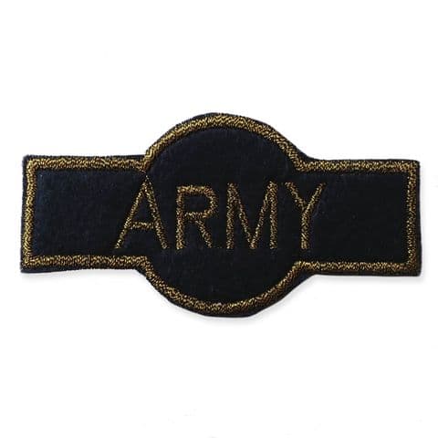 NAVY ARMY BADGE MOTIF IRON ON EMBROIDERED PATCH APPLIQUE