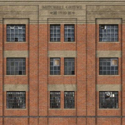 1930's Factory Backscene Elements - OO/4mm/1:76