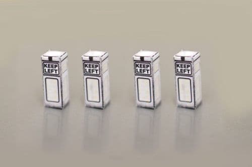 1950's Keep Left Bollards Non-Working (Pack Of 8) AX020-OO