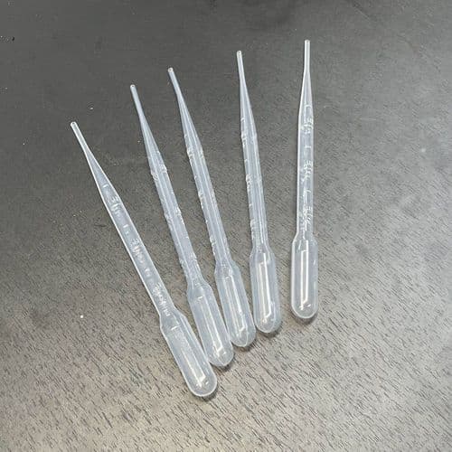 3ml Pipette For Model Railway Ballasting & Stone Powders (Pack of 5)