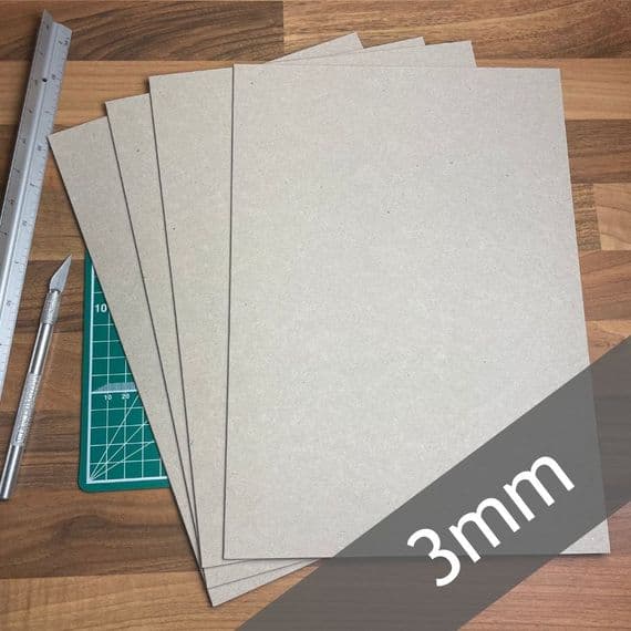 3mm Modelling Card, Pack Of 10 x A4 Sheets - Scale Model Scenery