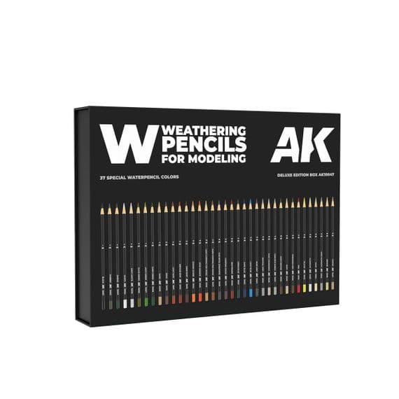 AK10047 AK Interactive Weathering Pencils - Full Range with Deluxe Edition Box