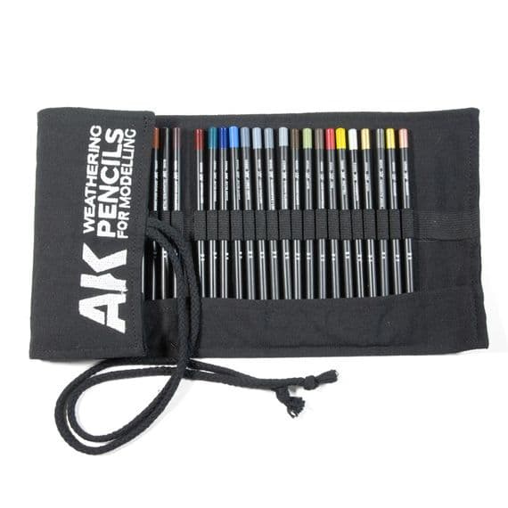 AK10048 AK Interactive Weathering Pencils - Full Range with Cloth Case