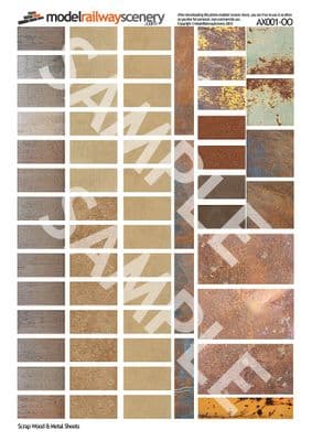 AX001-OO Scrap Wood & Metal Sheets OO/4mm/1:76