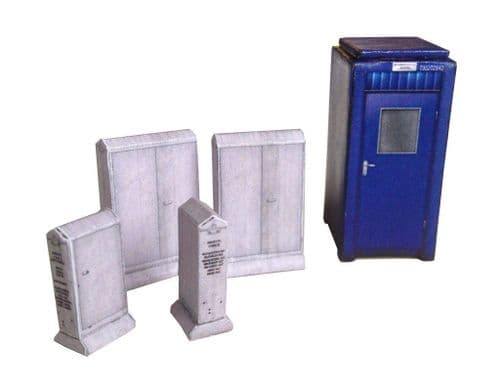 AX006-OO Modern Trackside Accessories (Pack 1) OO/4mm/1:76