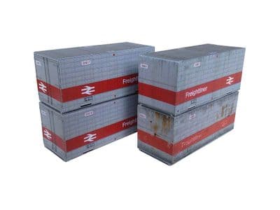 AX007-OO Freightliner Containers Card Kit 20ft Non Iso OO/4mm/1:76