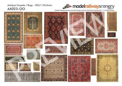 AX023-OO Antique Carpets/Rugs OO/4mm/1:76