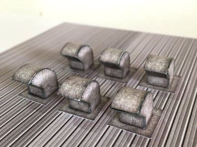 AX037-OO Gooseneck Industrial Roof Vents-(Pack of 12) OO/4mm/1:76