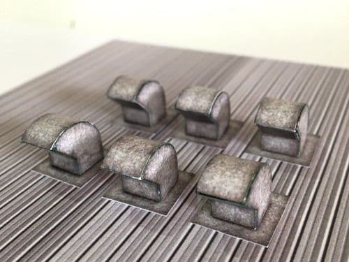AX037-OO Gooseneck Industrial Roof Vents-(Pack of 12) OO/4mm/1:76