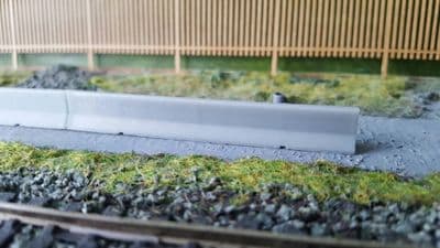 AX050-OO 3D Printed Concrete Jersey Barriers (Pack of 8) OO/4mm/1:76